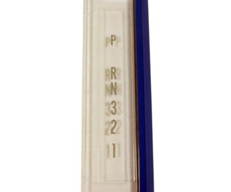 Corvette Shifter Indicator Plate Lens, Automatic Transmission, 1977-1981