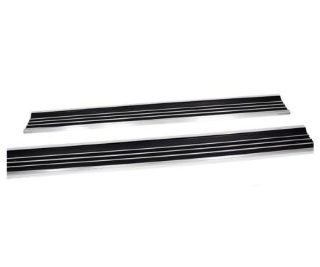 Corvette Door Sill Plates, Pair, 1968-1977