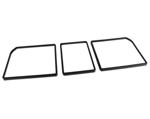 Corvette Rear Compartment Unit Door Frames, Black Paint to Match, 1968-1979 Early