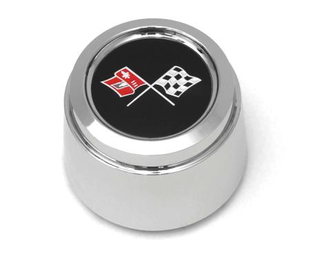 Corvette Wheel Center Cap, Chrome, With Emblem, For Cars With Aluminum Wheels, Pace Car, 1978