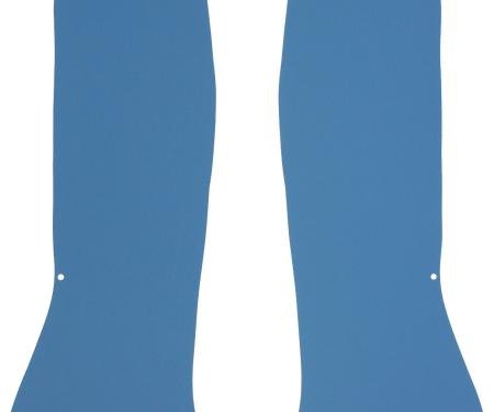 El Camino Interior Rear Side Panels, Light Blue, 1964-1967