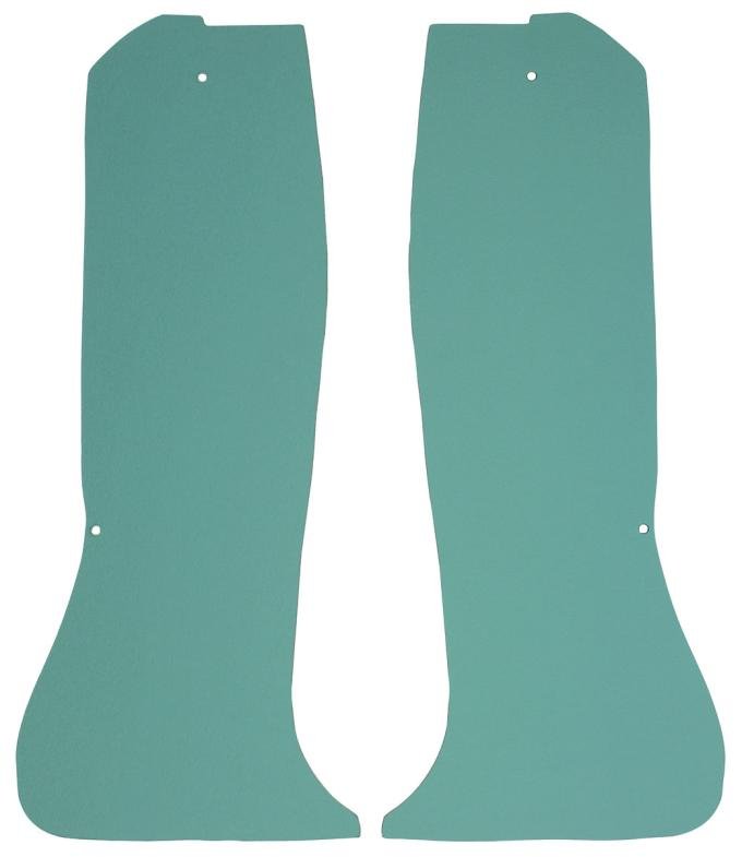 El Camino Interior Rear Side Panels, Light Aqua, 1964-1967