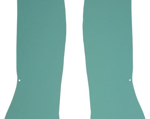 El Camino Interior Rear Side Panels, Light Aqua, 1964-1967