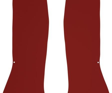 El Camino Interior Rear Side Panels, Red, 1964-1967