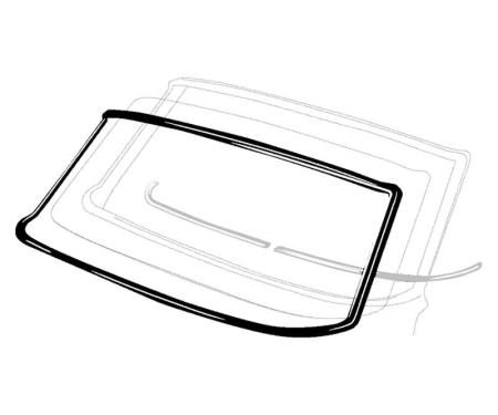 Dennis Carpenter Windshield Seal - Hardtop & Convertible - 1963-64 Ford Galaxie C3AZ-6303110-C