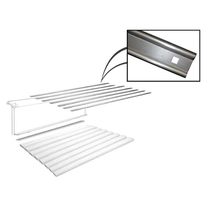 Dennis Carpenter Bed Strip Set - Steel - 6 1/2' Bed - With Holes - 1948-72 Ford Truck 7C-8112605-CR