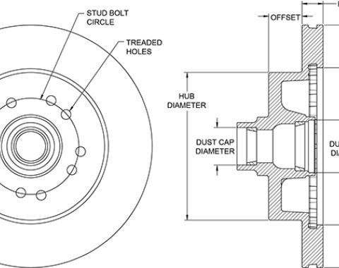 Wilwood Brakes HP Hub & Rotor 160-15319