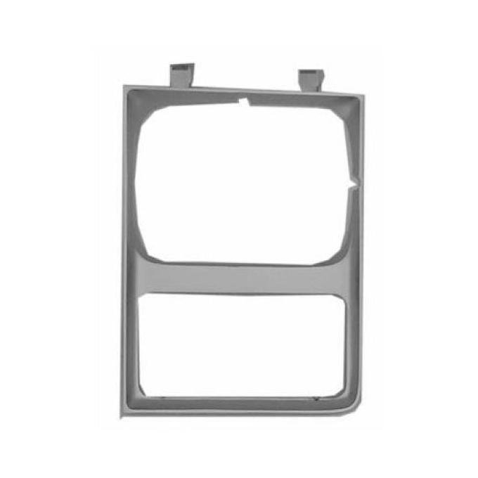 Chevy Truck Headlight Bezel, Two Headlights, Right, 1985-1988