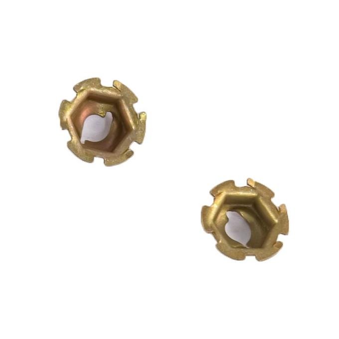 Pony Enterprises 1985-93 Mustang "Ford" Blue Oval Emblem Front Bumper Cover Hardware Nuts w Teeth 1148
