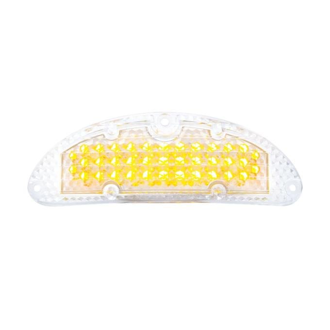 United Pacific 48 LED Parking Light, Amber LED & Clear Lens For 1955 Chevy Passenger Car CPL5531C