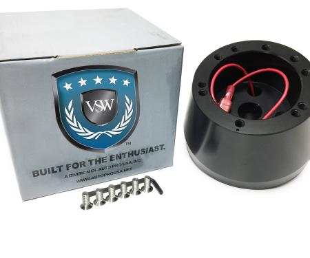 Auto Pro USA VSW Steering Wheel S6 Hub Adapter, 6 Bolt, Black STH1010BLK