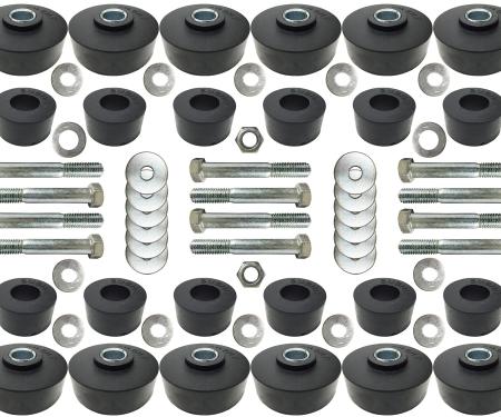 Auto Pro USA 1960-1964 Chevrolet Impala Body Mount Bushing And Hardware Set, Includes All Mounting Bushings, 40 Piece Hardware Set BM1012KIT