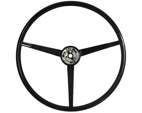 Auto Pro USA 1965-1966 Ford Mustang VSW Steering Wheel OE Series, Black ST3034BLK
