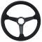Auto Pro USA VSW Steering Wheel S6 Sport Suede ST3582BLK