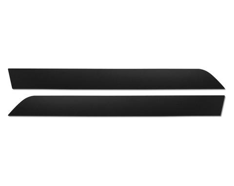 Corvette Door Panel Molding Inserts, Black, For Deluxe Door Panels, 1977