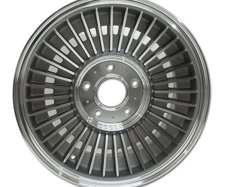 Corvette Direct-Bolt Knock-Off Wheel, Dark Face Replica, 1965-1966