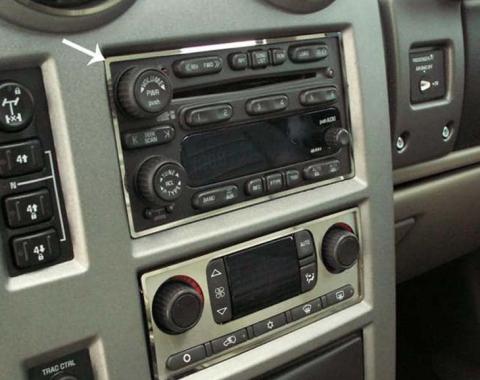 American Car Craft 2003-2007 Hummer H2 - Radio Surround Ring, Polished Stainless Steel 491014