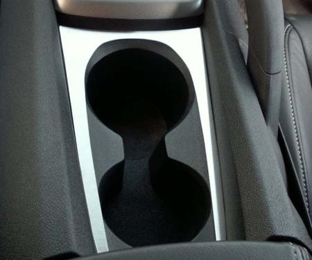 American Car Craft 2010-2015 Camaro - Cup Holder Trim Plate, Brushed Stainless Steel 101008