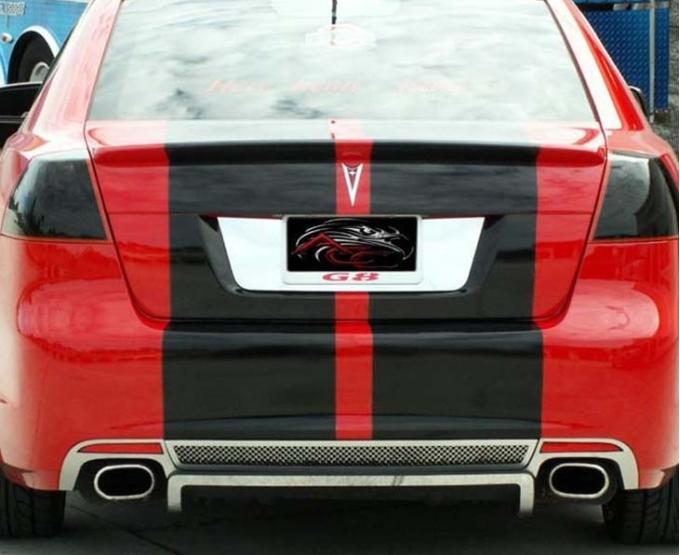 American Car Craft 2008-2009 Pontiac G8 Base GT/GXP - Rear Grille Valance Diffuser, Stainless Steel Laser Mesh 222005