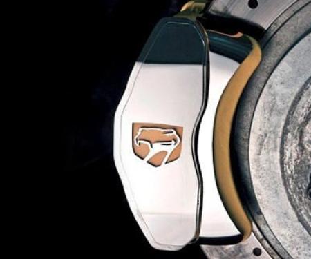 American Car Craft 1992-2002 Dodge Viper - Rear Brake Caliper Covers with Viper Head 2Pc, Polished Stainless Steel 962034