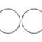 American Car Craft 2008-2009 Pontiac GT/G8 - Car Door Speaker Trim Bezels Polished Front Door 4 7/8" OD. 2Pc 221009