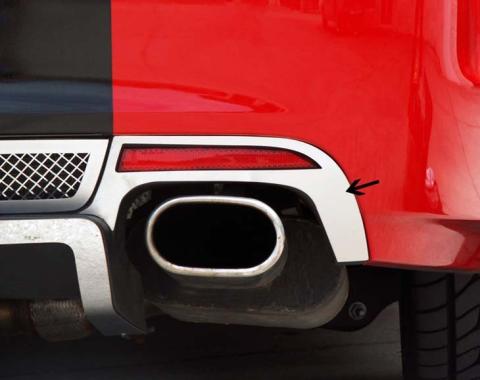 American Car Craft 2008-2009 Pontiac V6/GT/GXP G8 - Exhaust Trim Plates 2Pc, Brushed Stainless Steel 222007