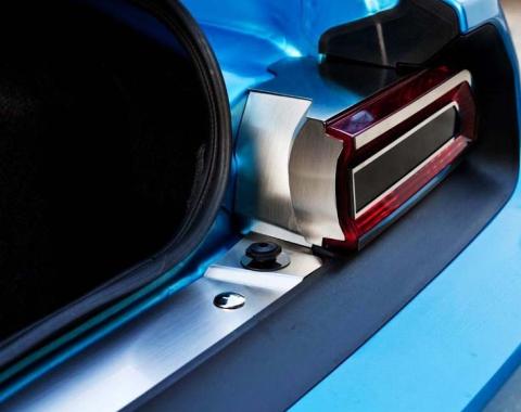 American Car Craft 2008-2014 Challenger 5.7/SRT8 - Trunk Liner Trim for SRT, Brushed Stainless Steel 151038