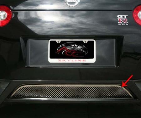 American Car Craft 2010-2013 Nissan GT-R - Grille Laser Mesh Rear, Polished Stainless Steel 162005