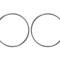 American Car Craft 2008-2009 Pontiac G8 - Front Car Door Speaker Trim Bezels 4 3/4" OD. 2Pc, Stainless Steel 221005