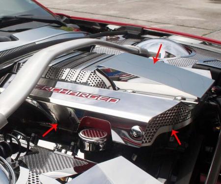 American Car Craft 2012-2015 Camaro ZL1 - Supercharger Engine Shroud, Stainless Steel 103058