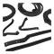 Corvette Weatherstrip Kit, Body Convertible 8 Piece, USA, 1963-1967
