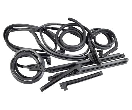 Corvette Coupe Body Weatherstrip Kit, 9 Piece, USA Made, 1973-1977 Early