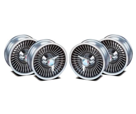 Corvette Direct Bolt Knockoff Wheel Set, Replica, 1965