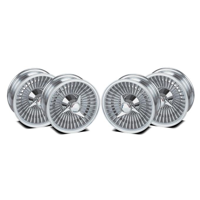 Corvette Knockoff Wheel Set, Replica, 1963-1964
