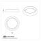 United Pacific Chrome Plated Dome Light Bezel For 1955-57 Chevy Passenger Car C555736
