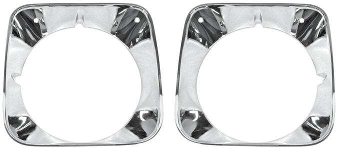 Monte Carlo Headlight Bezels, Pair, 1971-1972