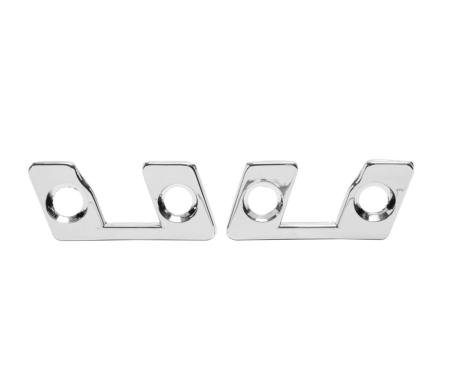 Trim Parts 1956-62 Chevrolet Corvette Convertible/Hardtop L & R Latch Plate W/Screws, Pair 5244