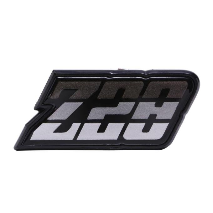 Trim Parts 1980-81 Chevrolet Camaro Charcoal Fuel Door "Z-28" Emblem, Each 6951