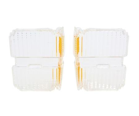 Trim Parts 1971 Chevrolet El Camino/GMC Sprint Clear Parking Light Lens, Pair A4825