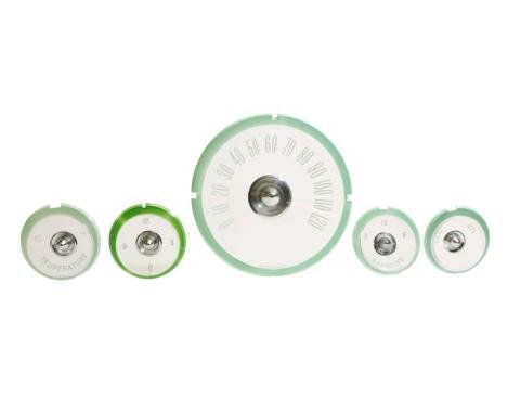 Trim Parts 1959-60 Chevrolet/El Camino 5-Piece Instrument Lens Set W/Wesclox Clock 2067