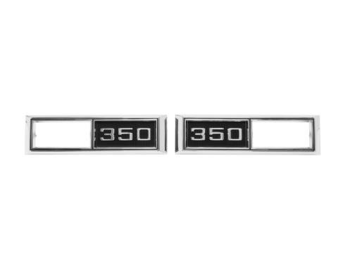 Trim Parts 1968 Chevrolet Car/El Camino Front Marker Light "350" Bezel W/Fasteners, Pair 4522