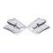 Trim Parts 1968 Chevrolet Corvette Fuel Door "X-Flag" Emblem, Each 5954