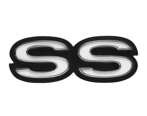 Trim Parts 1969 Chevrolet Camaro Rear Panel "SS" Emblem W/Fasteners, Each 6772