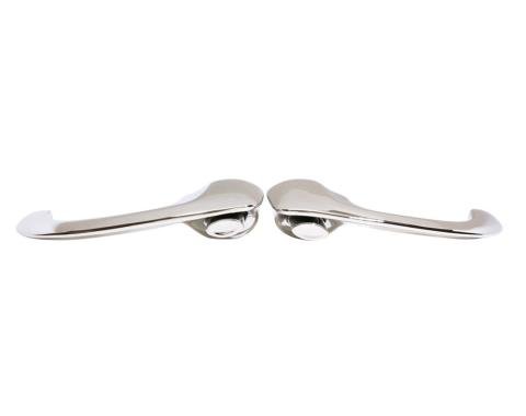 Trim Parts 1965-68 Chevrolet Full Size 2-Door Car Outside Door Handle Assemblies, Pair 2417