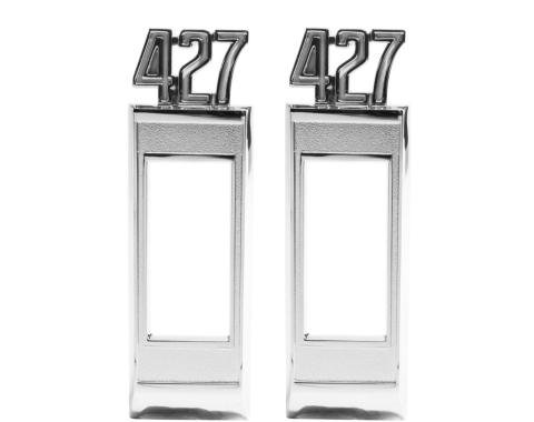 Trim Parts 1969 Chevrolet Full Size Car Front "427" Marker Light Bezel W/Fasteners, Pair 2878