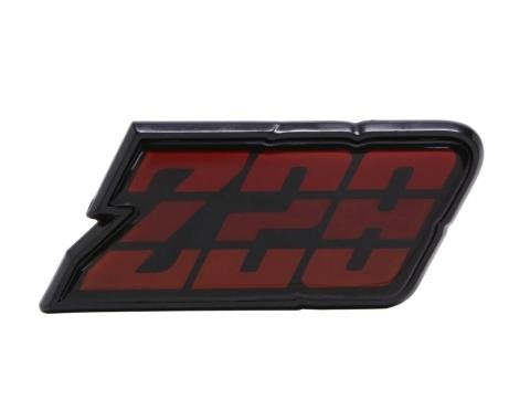 Trim Parts 1980-81 Chevrolet Camaro Red Fuel Door "Z-28" Emblem, Each 6955