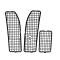 Trim Parts 1968-72 GM Car/El Camino 3-Piece Cowl Grille W/O Air Conditioning 4510