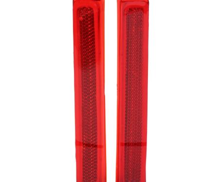 Trim Parts 1970-72 Chevrolet El Camino/1971-72 GMC Sprint Rear Lamp Lens Reflector, Pair A4869