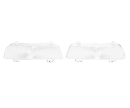 Trim Parts 1960 Chevrolet Full Size Car Clear Parking Light Lens, Pair A2173