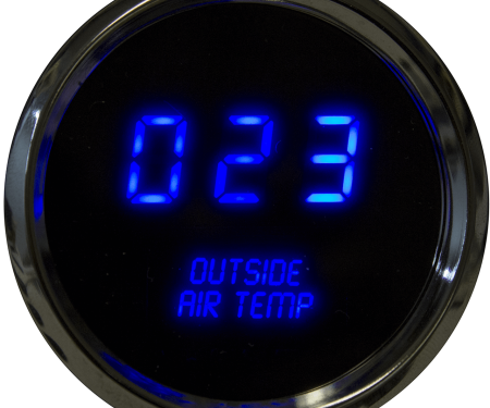 Intellitronix Outside Air Temperature LED Digital Chrome Bezel MS9123
